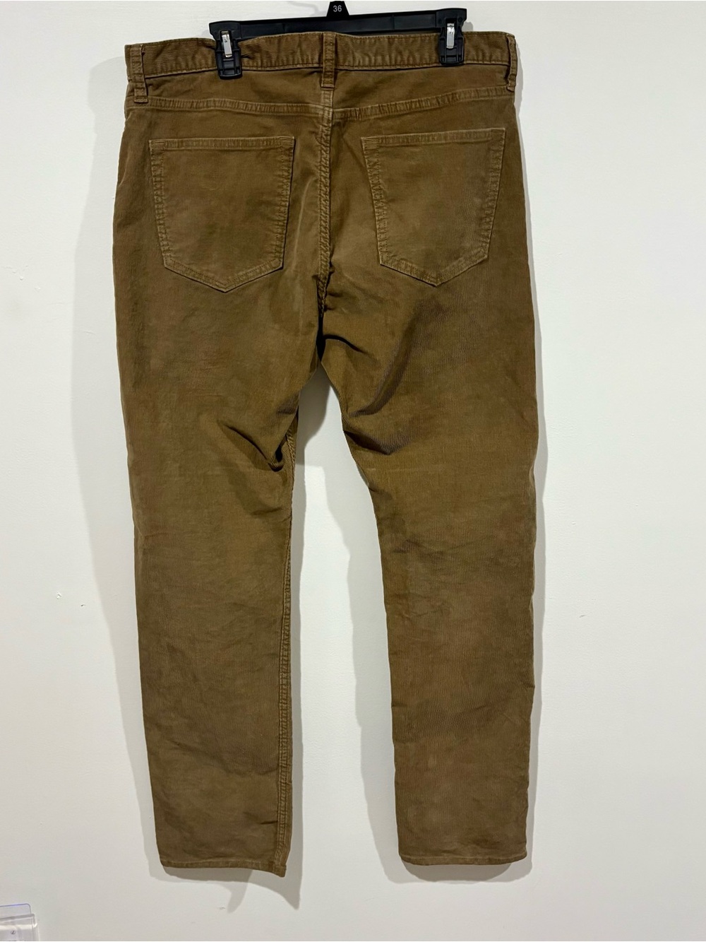 Banana Republic Men's Corduroy Slim Fit Pants in Chestnut - Picture 3 of 8